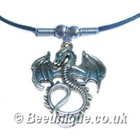 Metal Dragon Necklace - Click Image to Close
